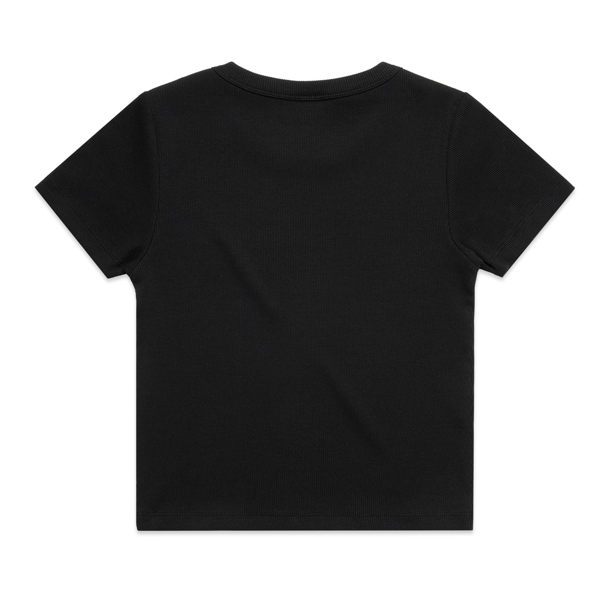 Wo's Organic Rib Tee 4092G - Black - Back