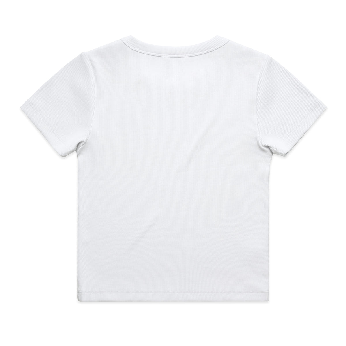 Wo's Organic Rib Tee 4092G - White - Back