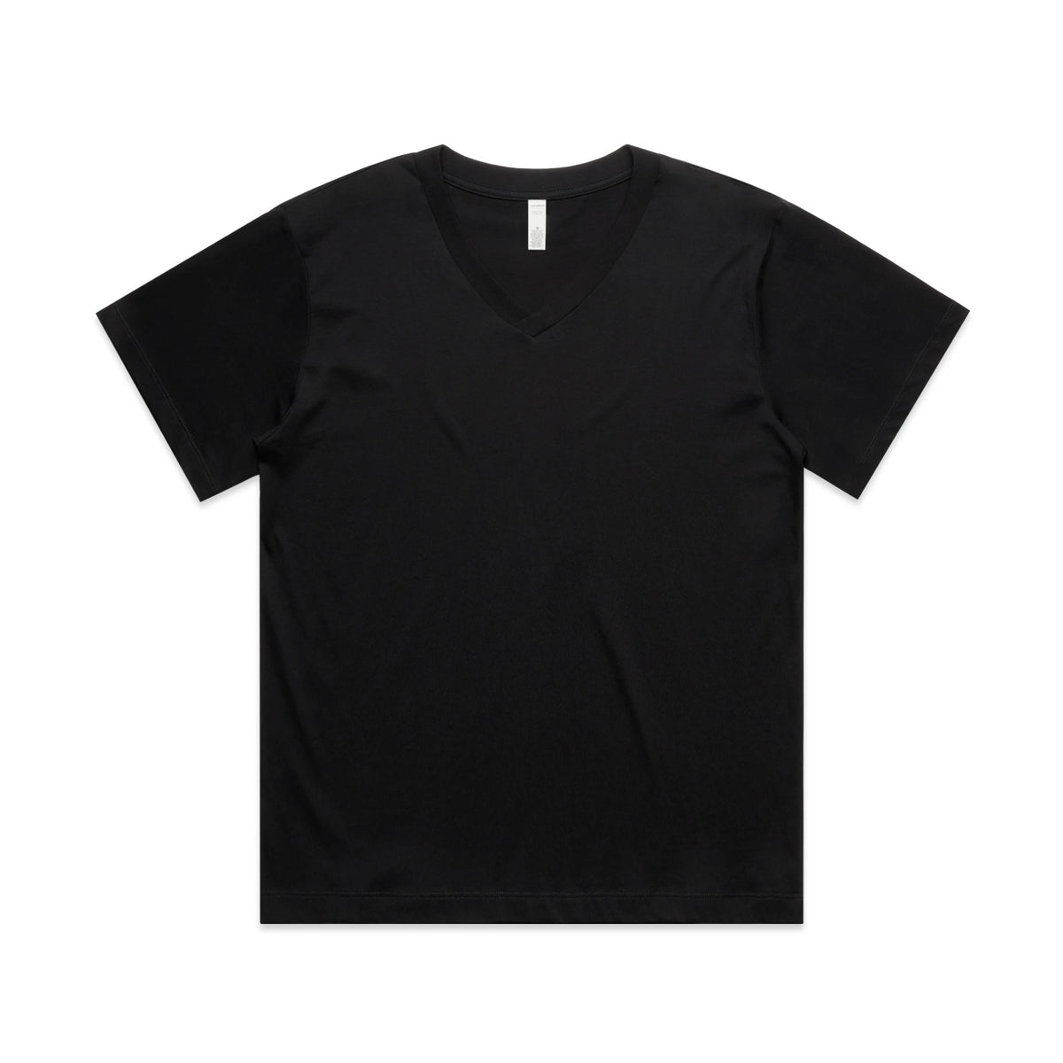 Wo's Martina V Neck Tee 4095 - Black - Front