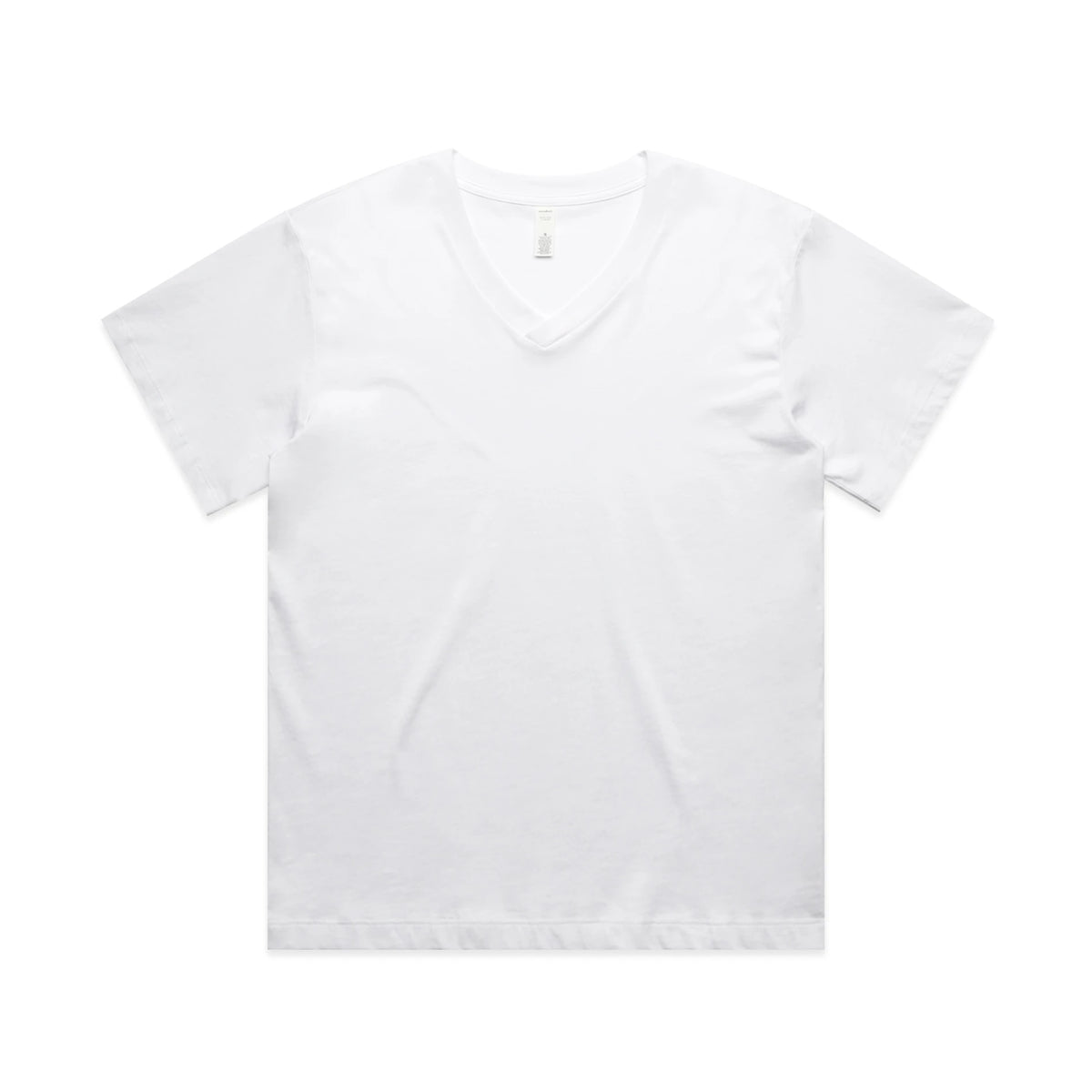 Wo's Martina V Neck Tee 4095 - White - Front