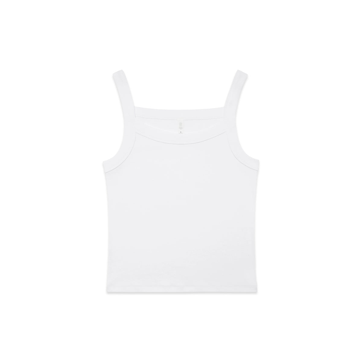 Wo's Organic Collegiate Tank 4097 - White - Front