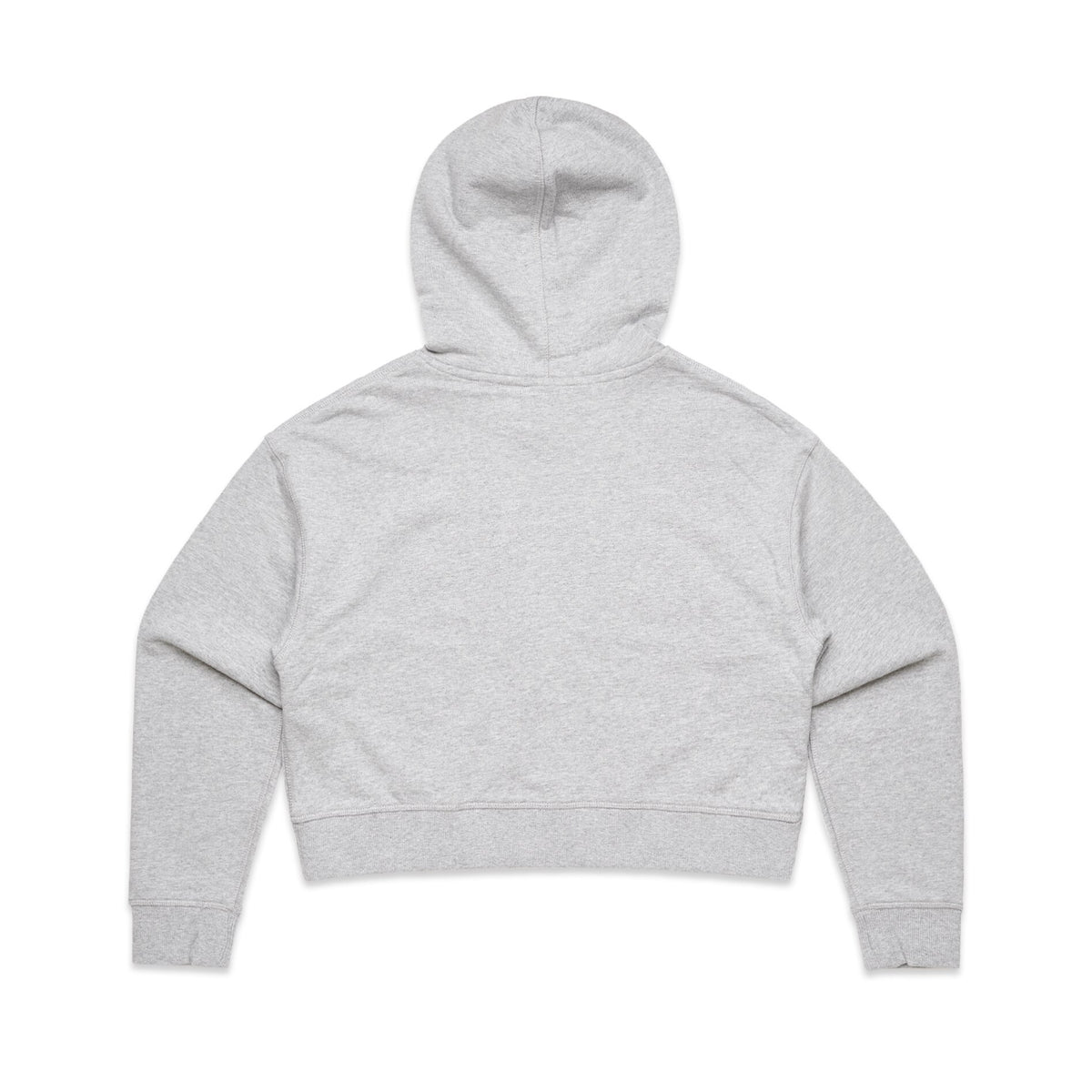 Wo's Crop Hood 4122S - Grey Marle - Back