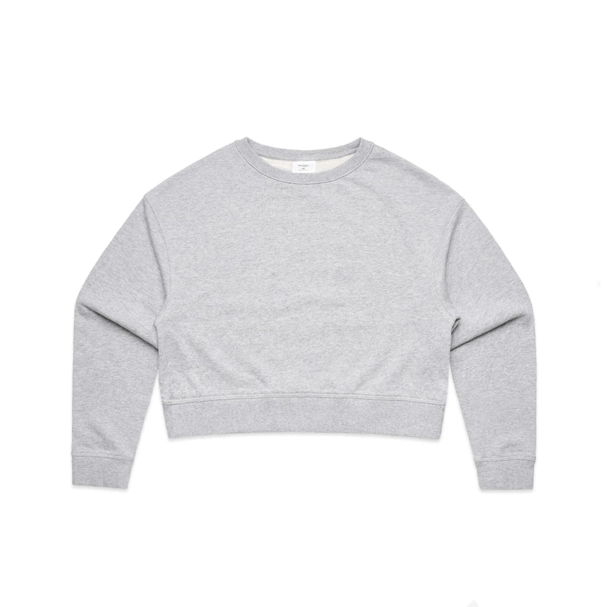 Wo's Crop Crew 4123S - Grey Marle - Front
