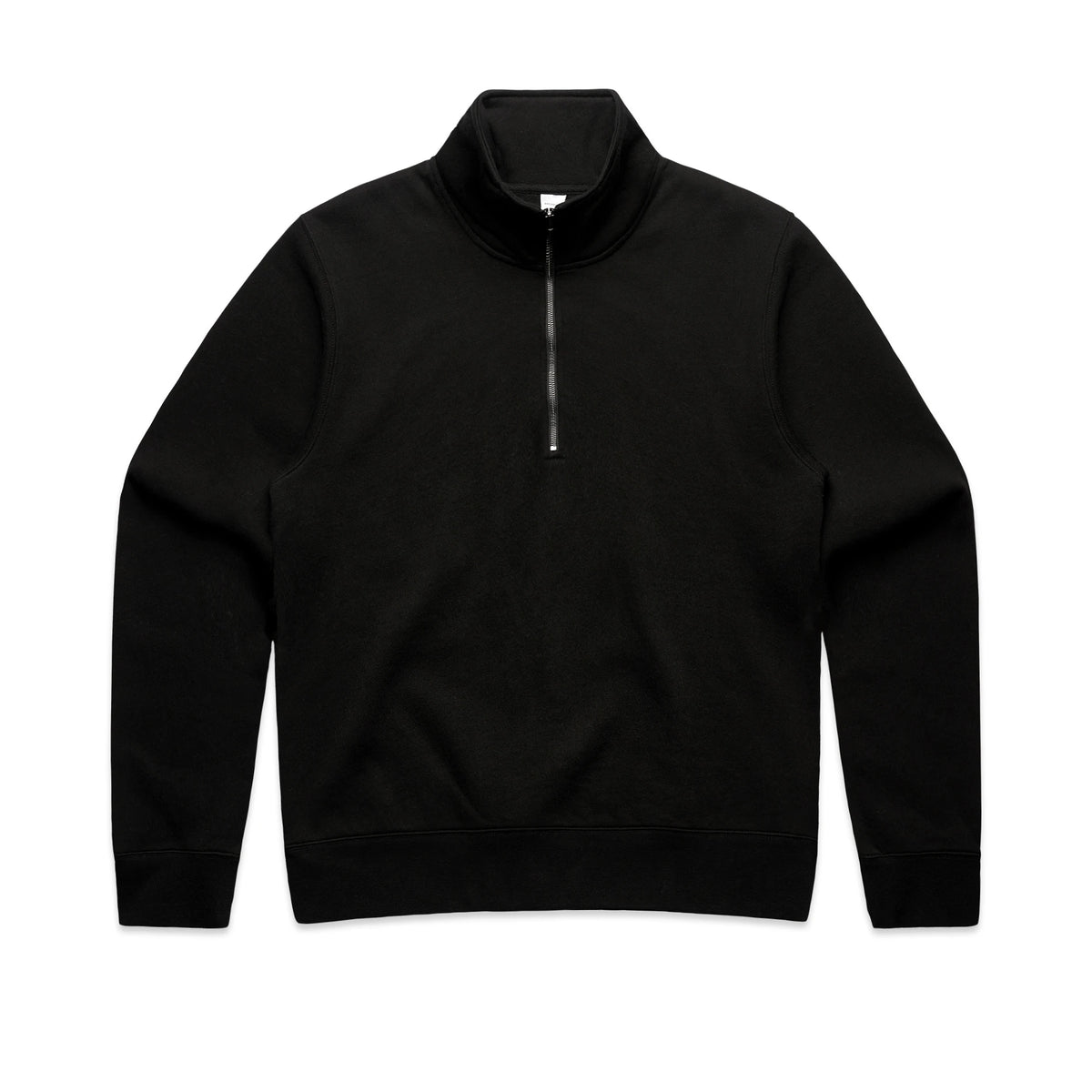 Wo's Stencil Half Zip Crew 4125 - Black - Front