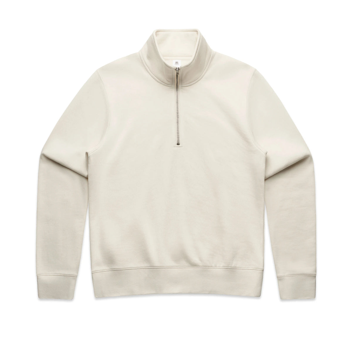 Wo's Stencil Half Zip Crew 4125 - Ecru - Front
