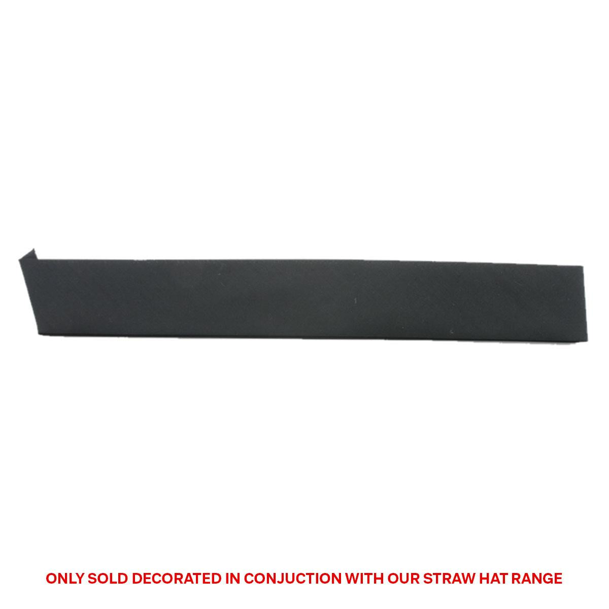 Cotton Hatband - Black - Front