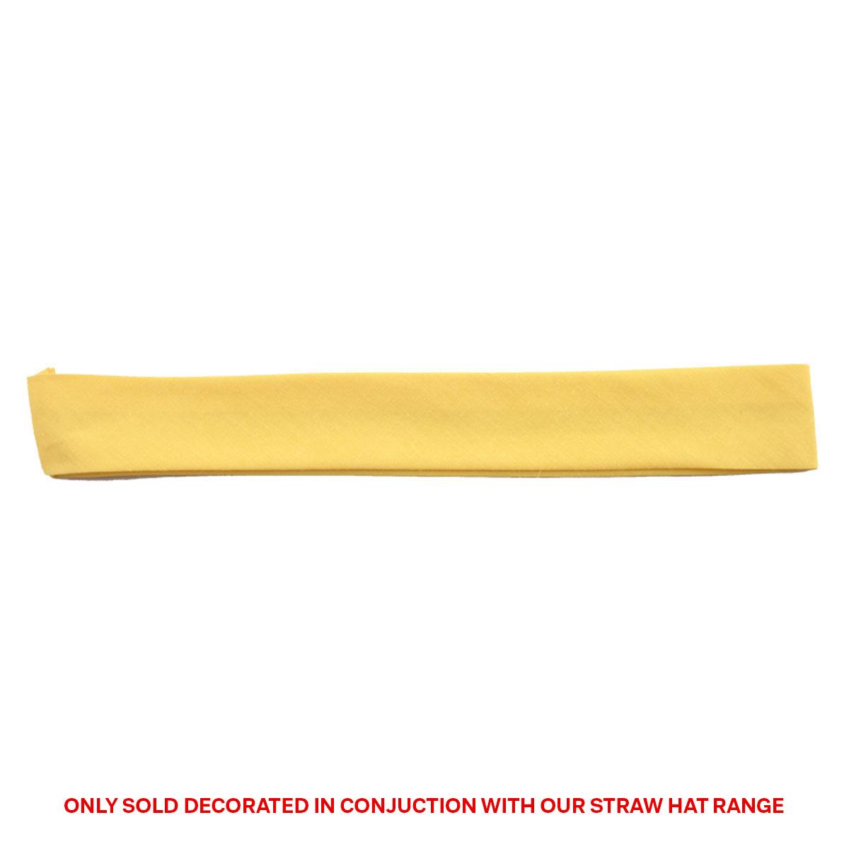 Cotton Hatband - Gold - Front