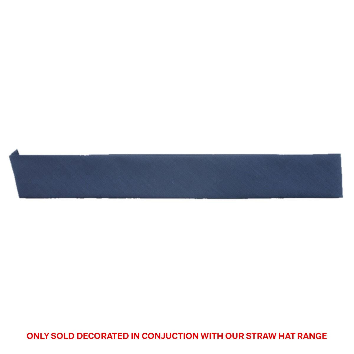 Cotton Hatband - Navy - Front