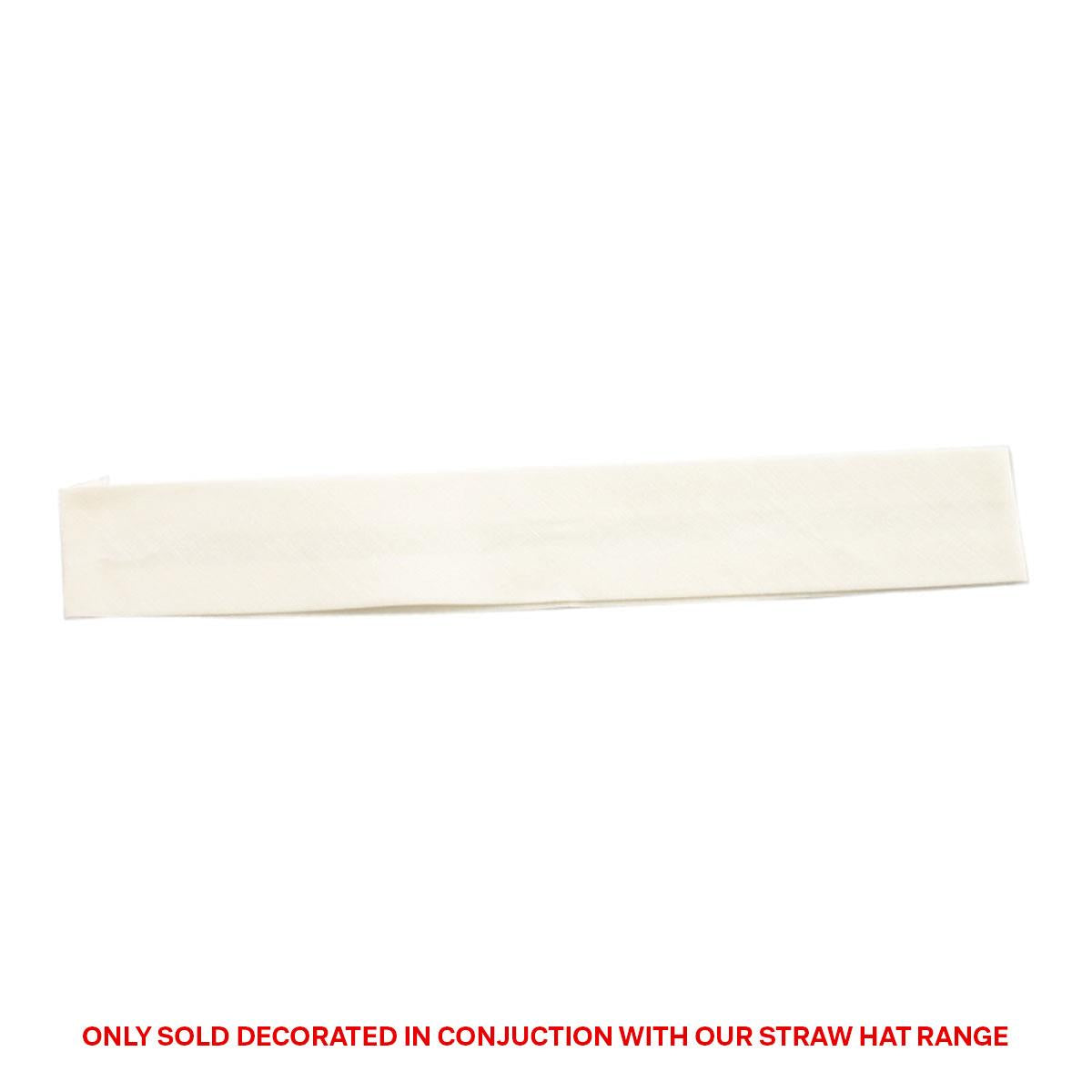 Cotton Hatband - Natural - Front