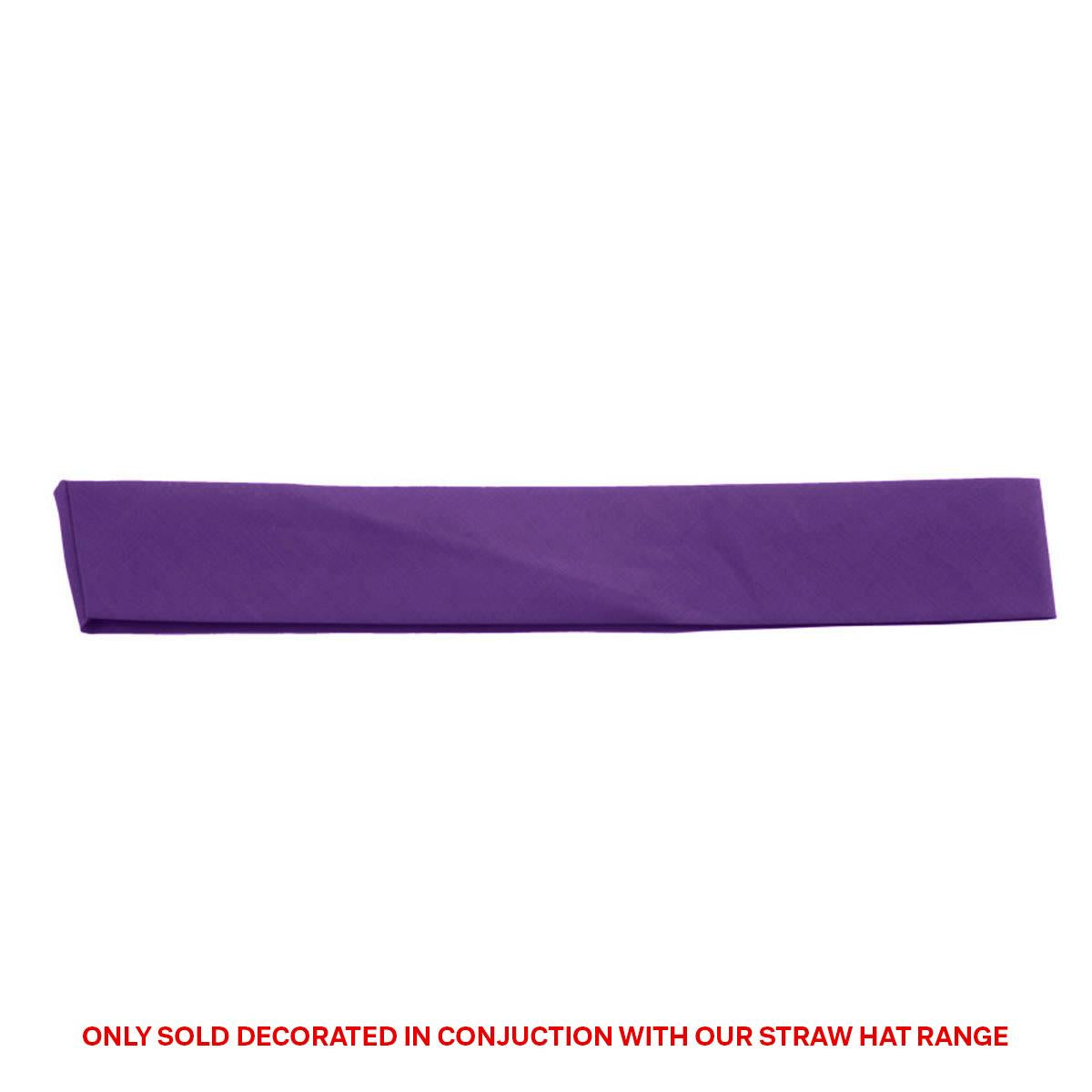 Cotton Hatband - Purple - Front