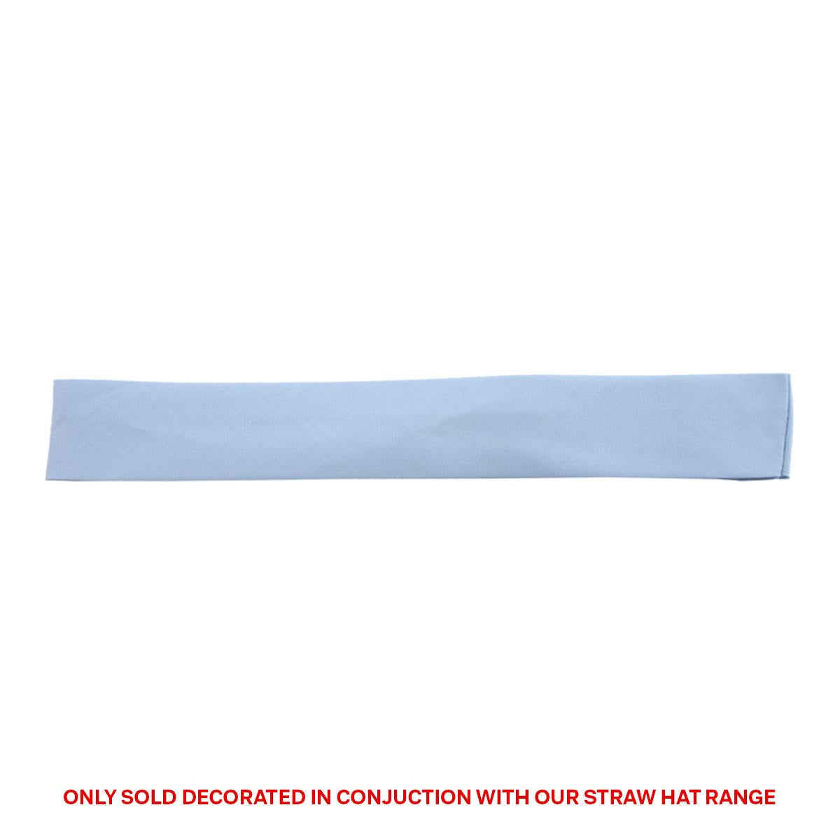 Cotton Hatband - Sky Blue - Front