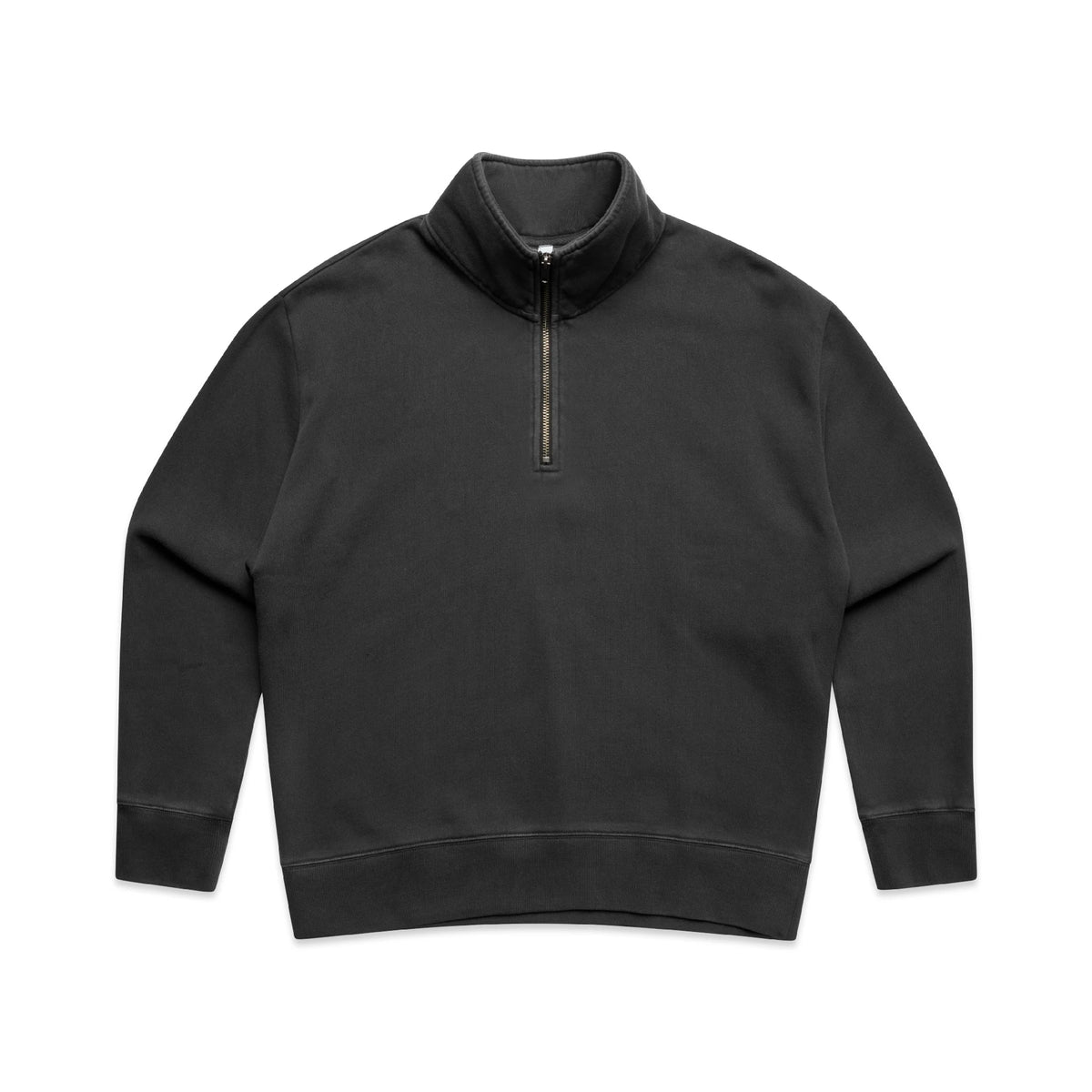 Wo's Relax Faded Half Zip 4167 - Faded Black - Front