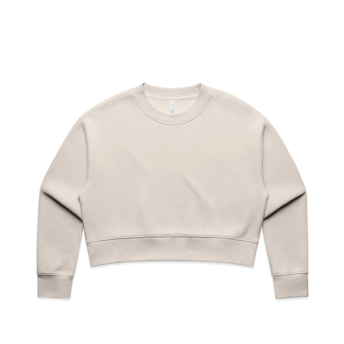 Wo's Relax Crop Crew 4169 - Bone - Front