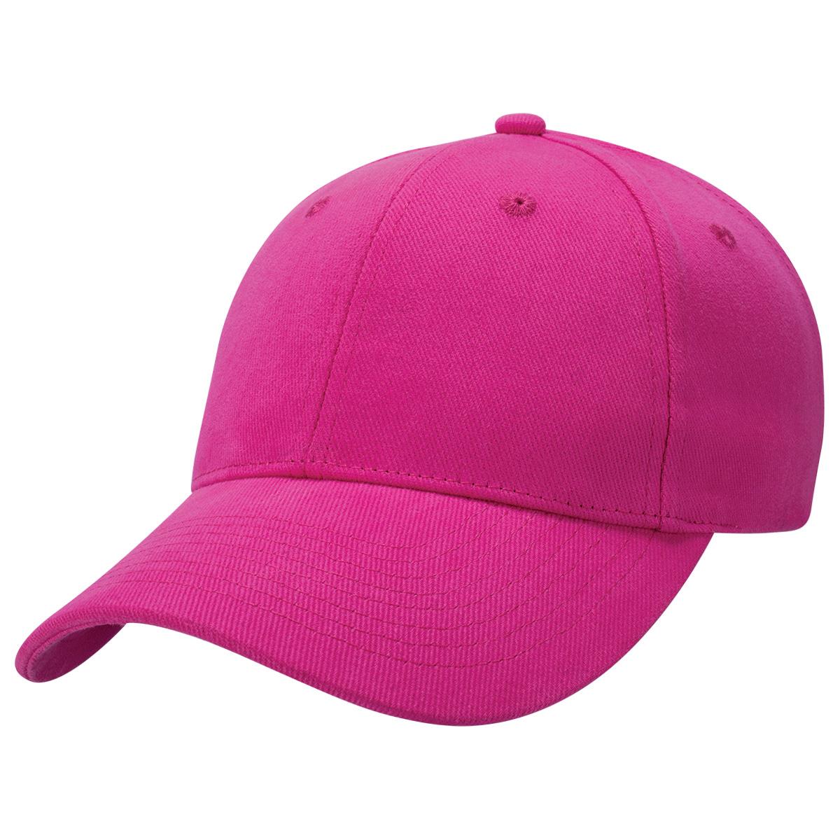 Heavy Brushed Cotton Cap - Hot Pink