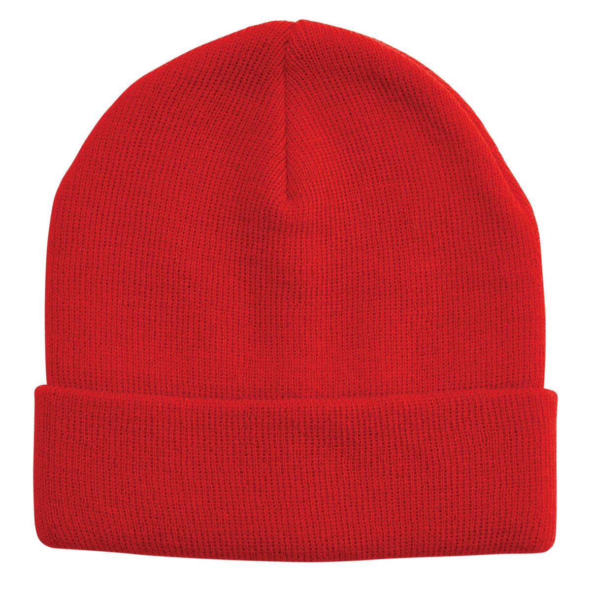 100% Acrylic Beanie - Red