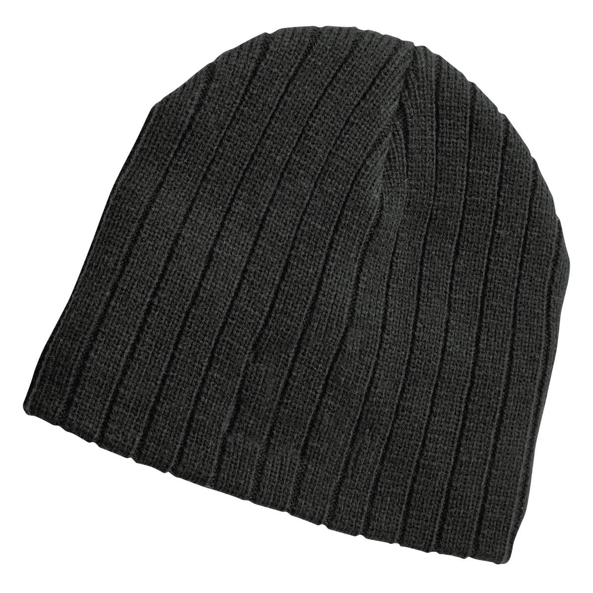 Cable Knit Beanie - Charcoal