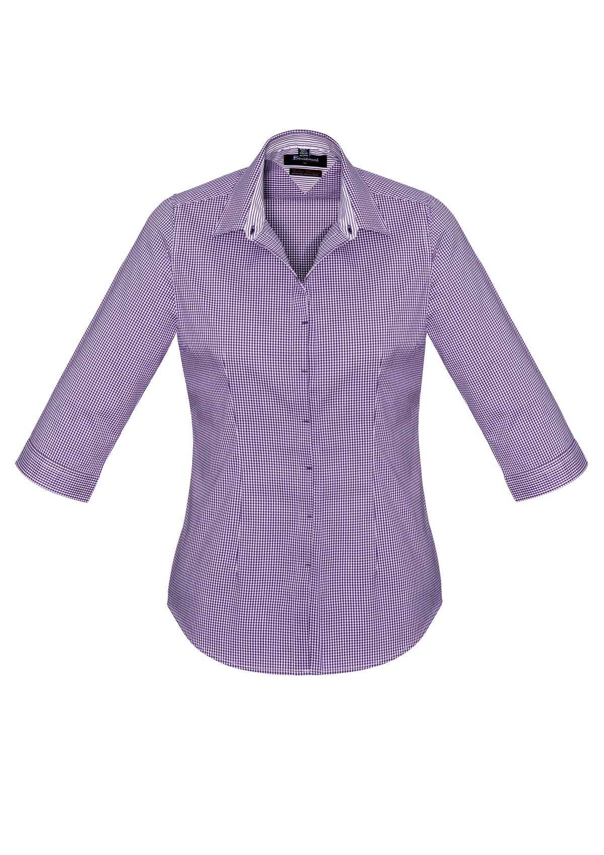 Newport Womens 3/4 Sleeve Shirt - Purple Reign - Front