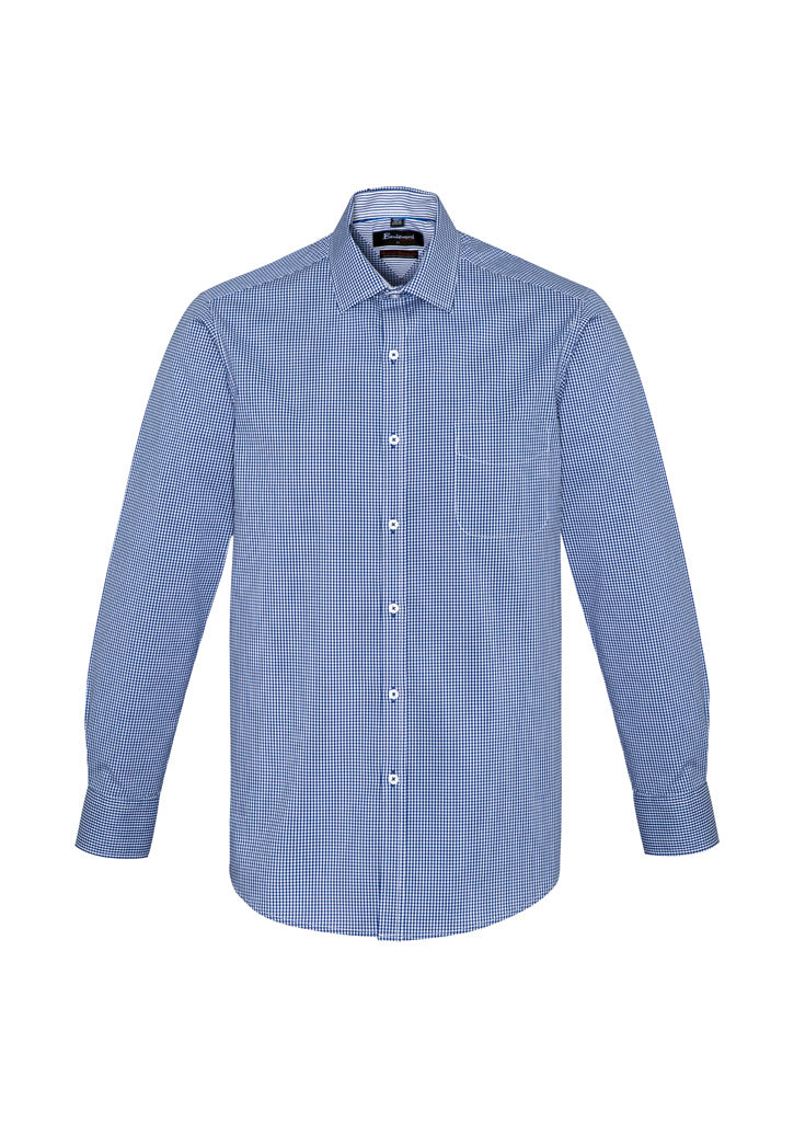 Newport Mens Long Sleeve Shirt - French Navy - Front