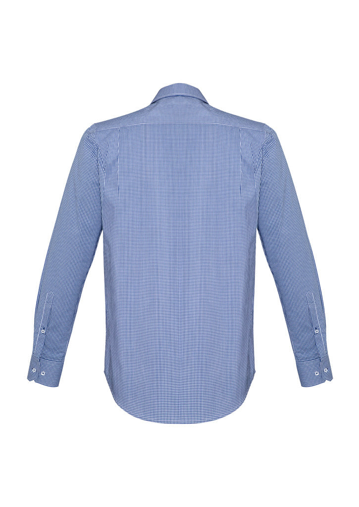 Newport Mens Long Sleeve Shirt - French Navy - Back
