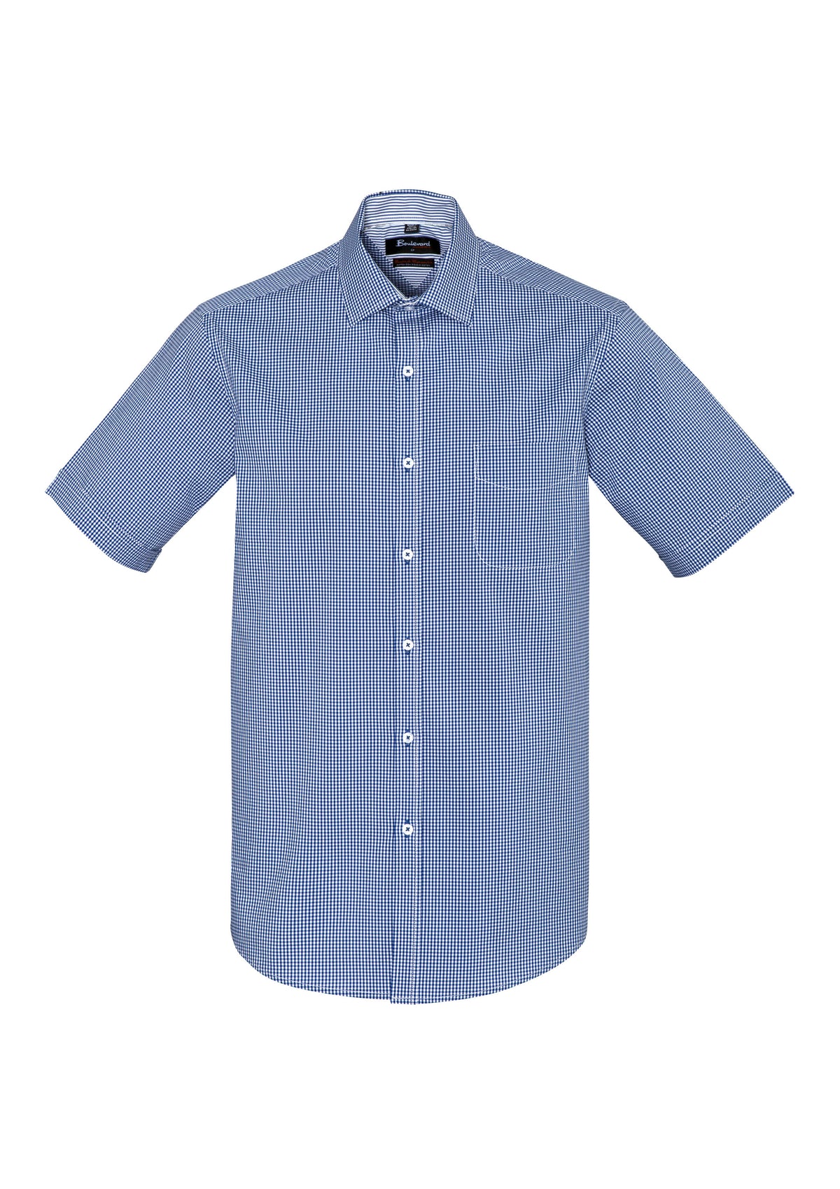 Newport Mens Short Sleeve Shirt - French Navy - Front