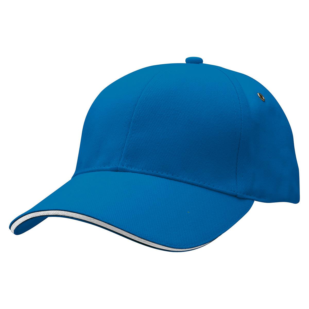 Sandwich Peak Cap - Aqua / White - Front