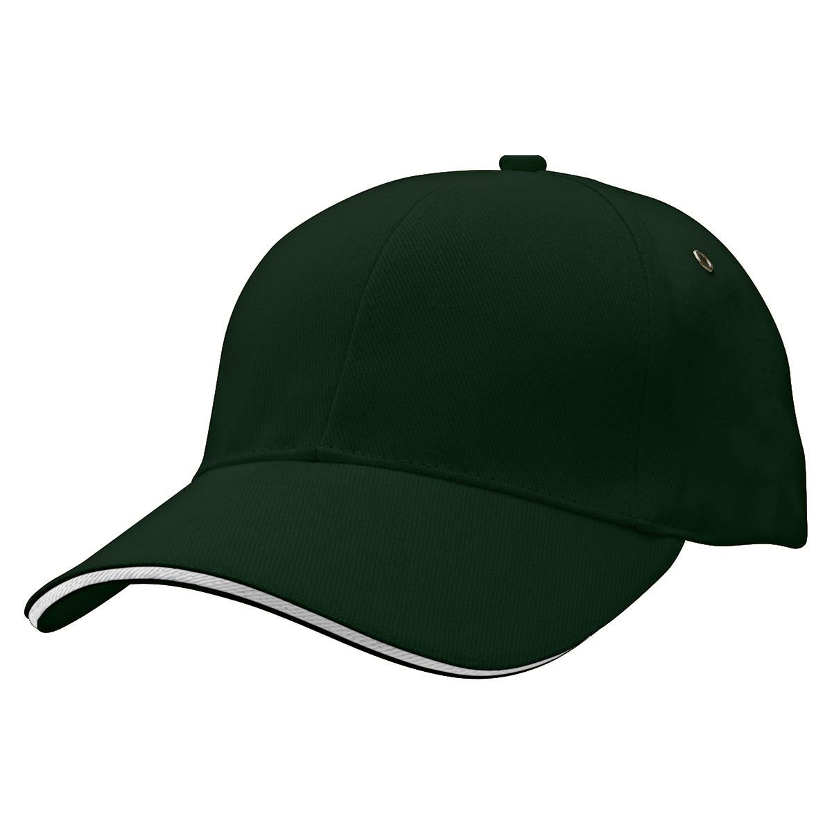 Sandwich Peak Cap - Bottle / White - Front