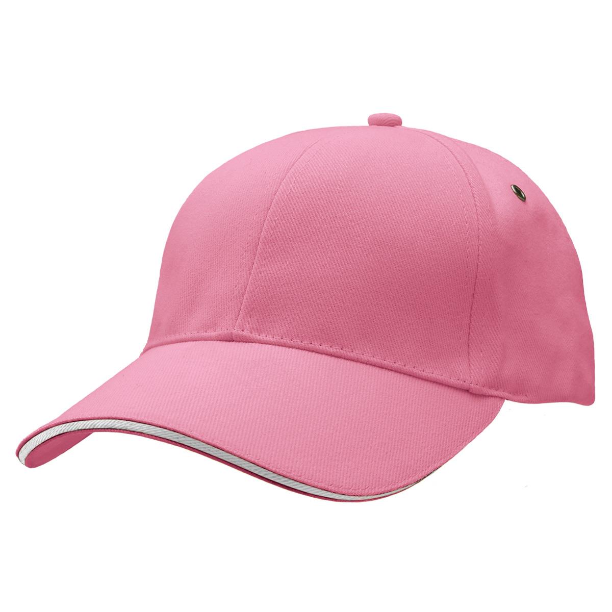 Sandwich Peak Cap - Pink / White - Front