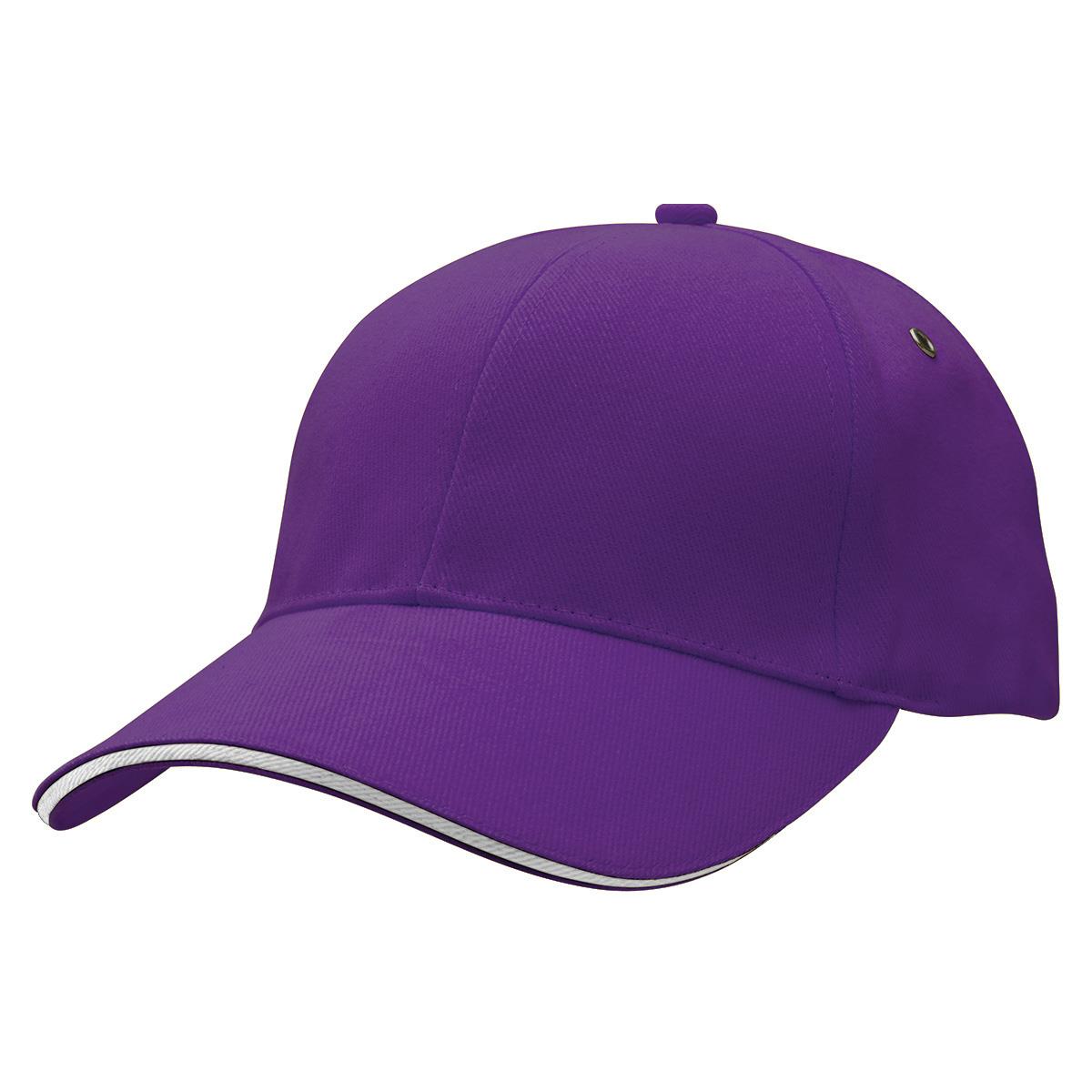 Sandwich Peak Cap - Purple / White - Front