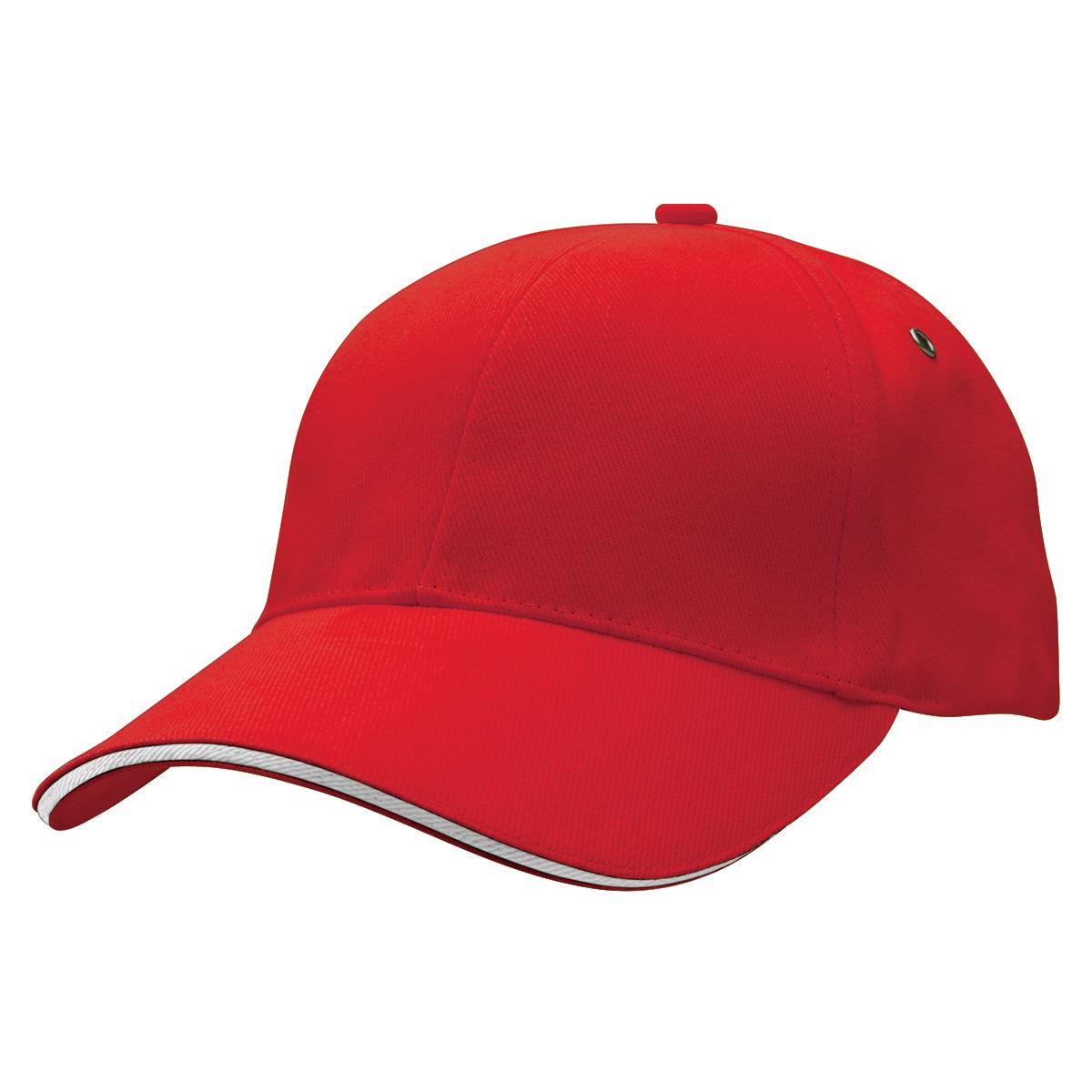 Sandwich Peak Cap - Red / White - Front