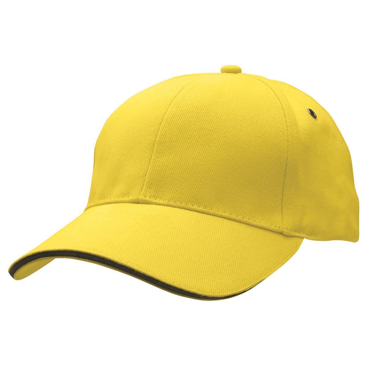 Sandwich Peak Cap - Yellow / Black - Front