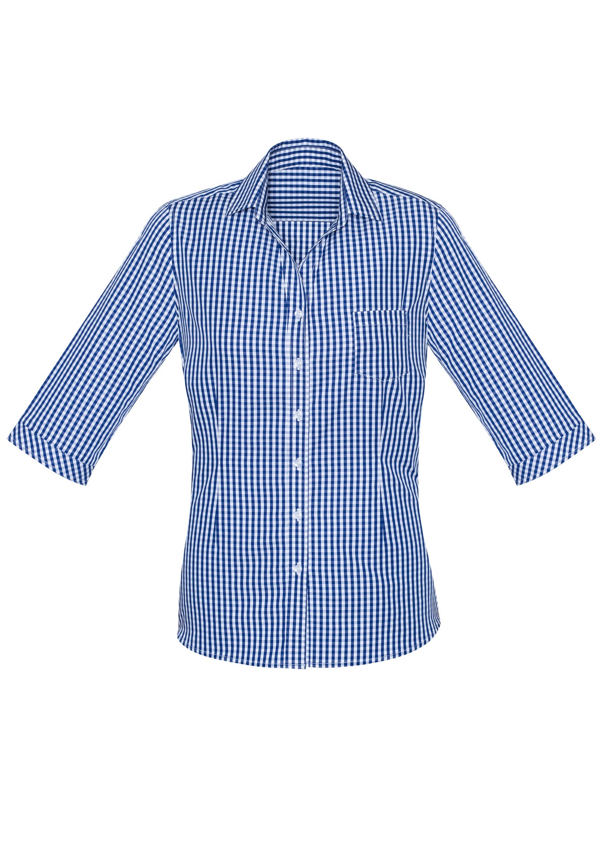 Springfield Womens 3/4 Sleeve Shirt - French Navy - Front