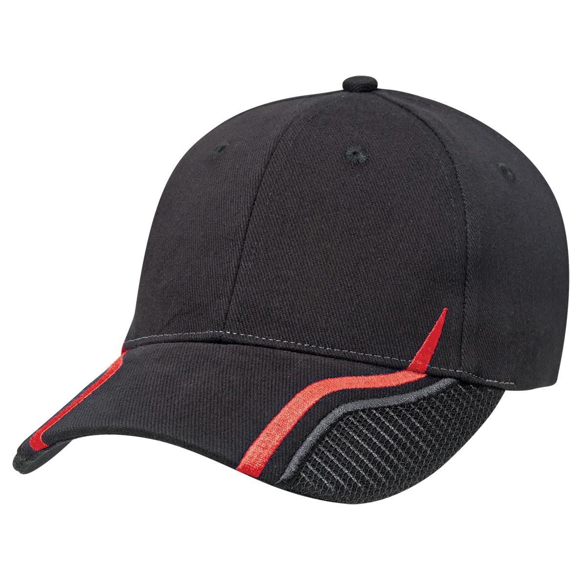 Downforce Cap - Black / Red - Front
