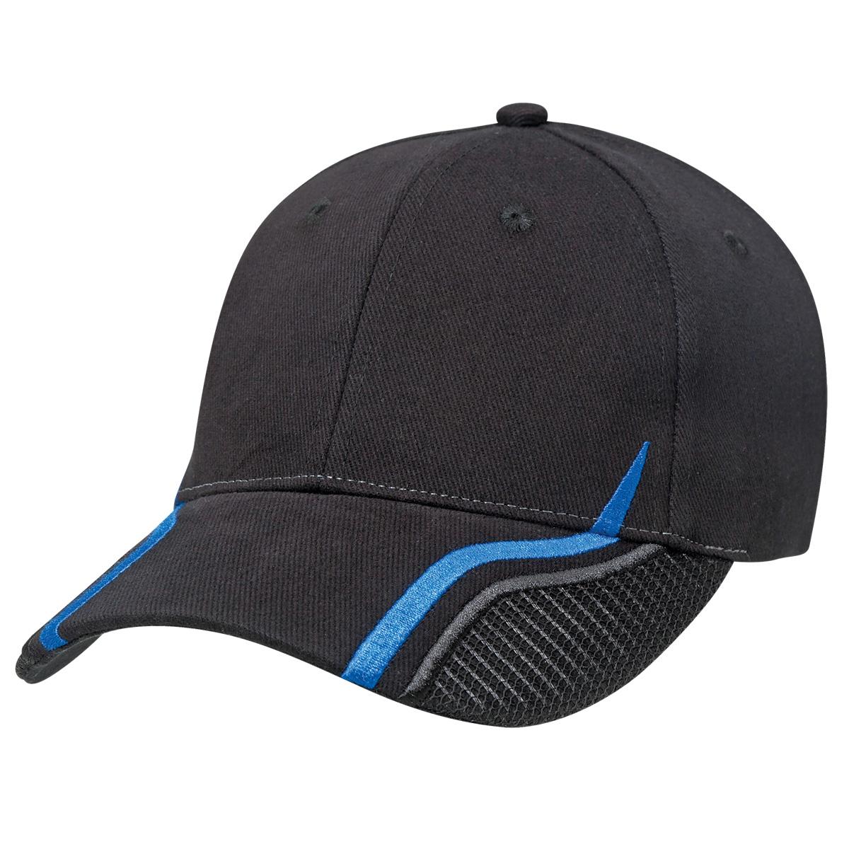 Downforce Cap - Black / Royal - Front