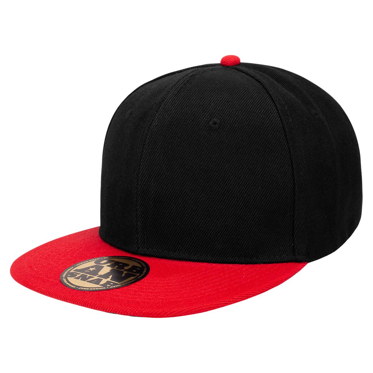 Urban Snapback Cap - Black/Red