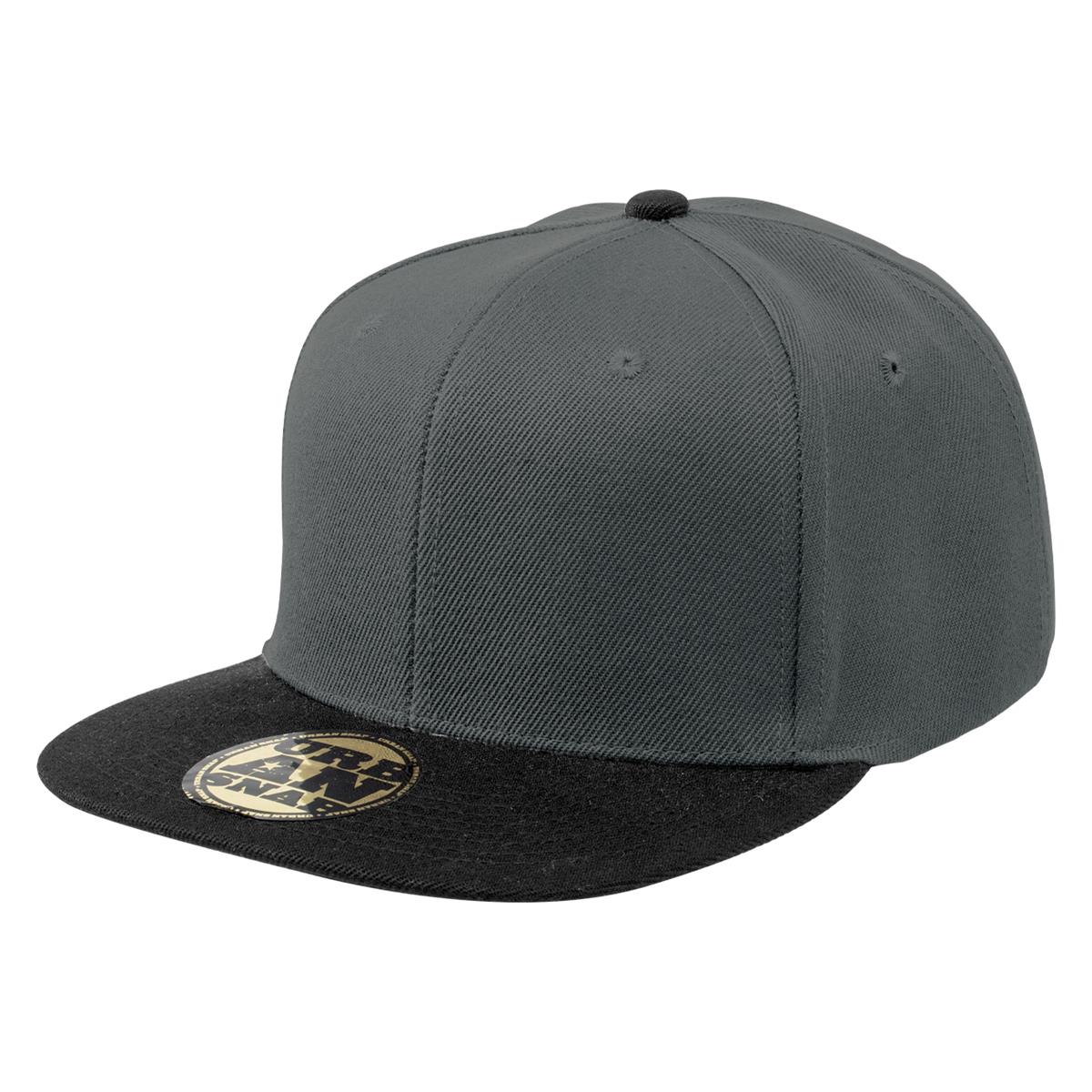 Urban Snapback Cap - Charcoal/Black