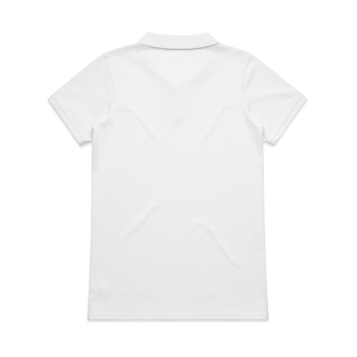 Wo's Pique Polo - White - Back