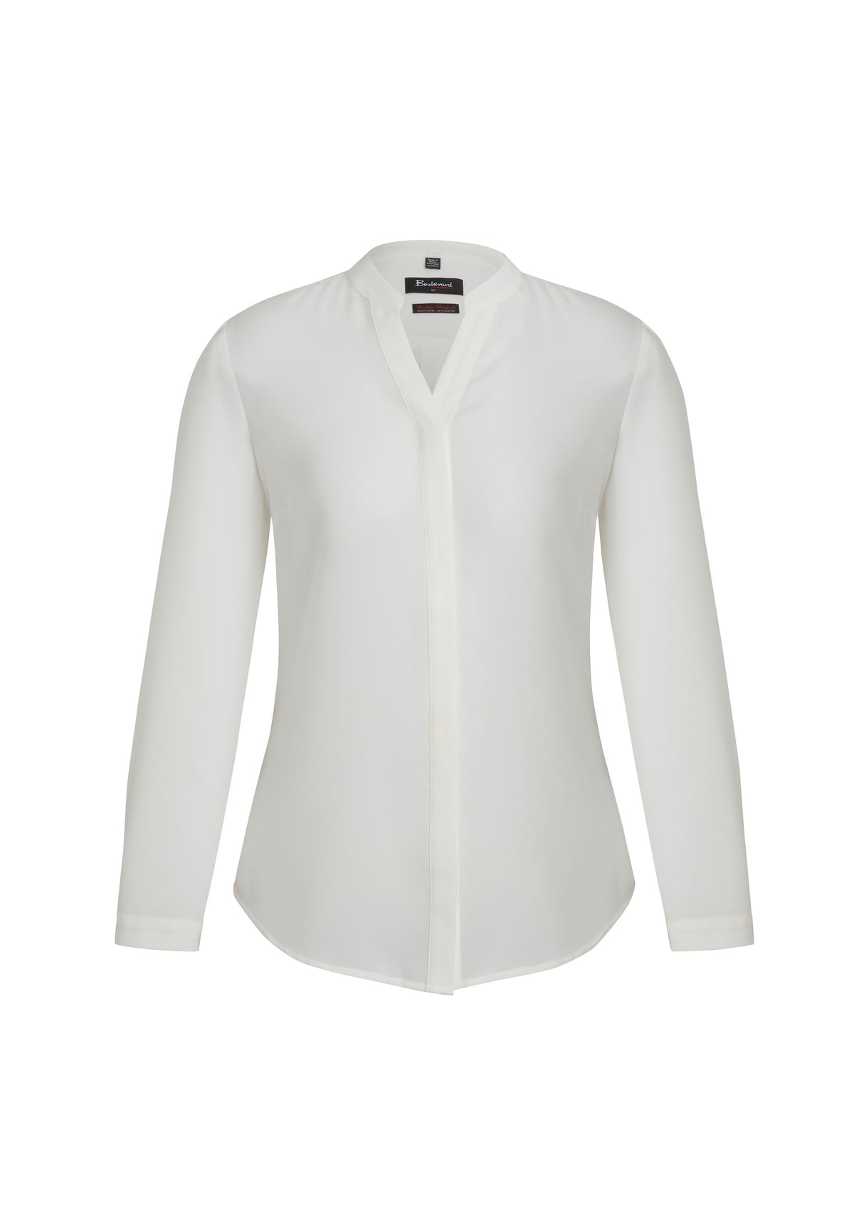 Juliette Womens Long Sleeve Blouse - Ivory - Front