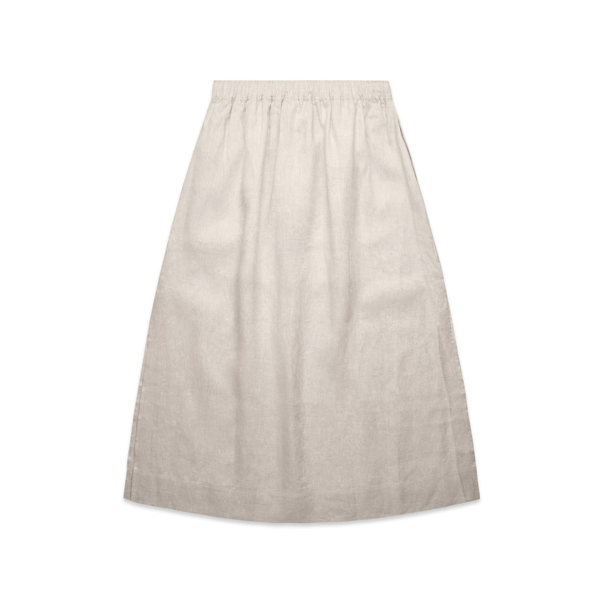 Wo's Linen Skirt 4428S - Natural - Back