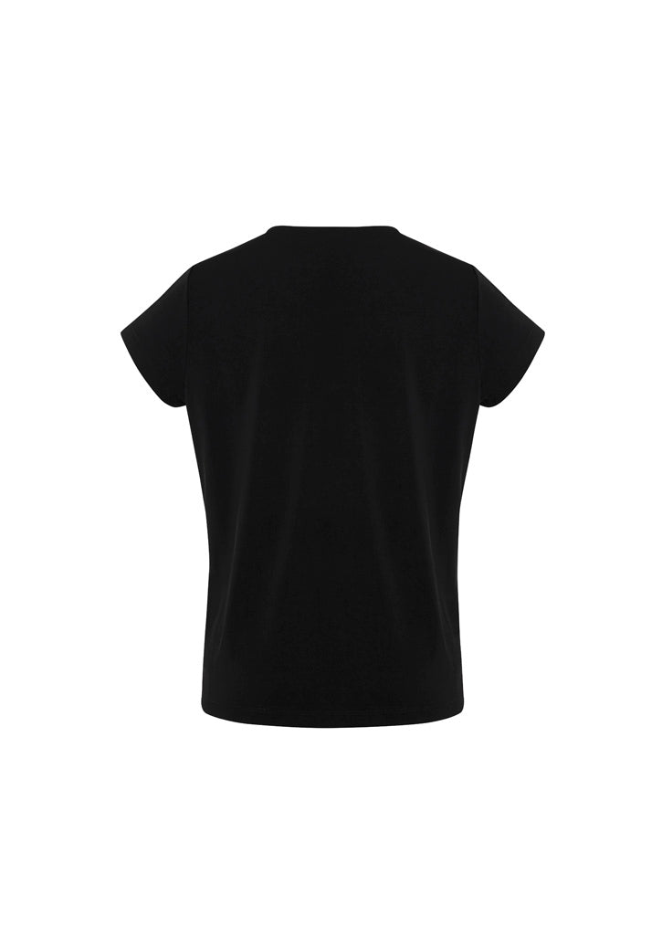 Blaise Womens Short Sleeve Top - Black - Back