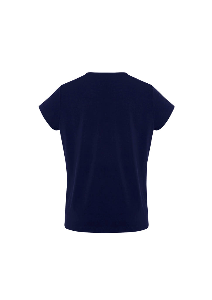 Blaise Womens Short Sleeve Top - Navy - Back