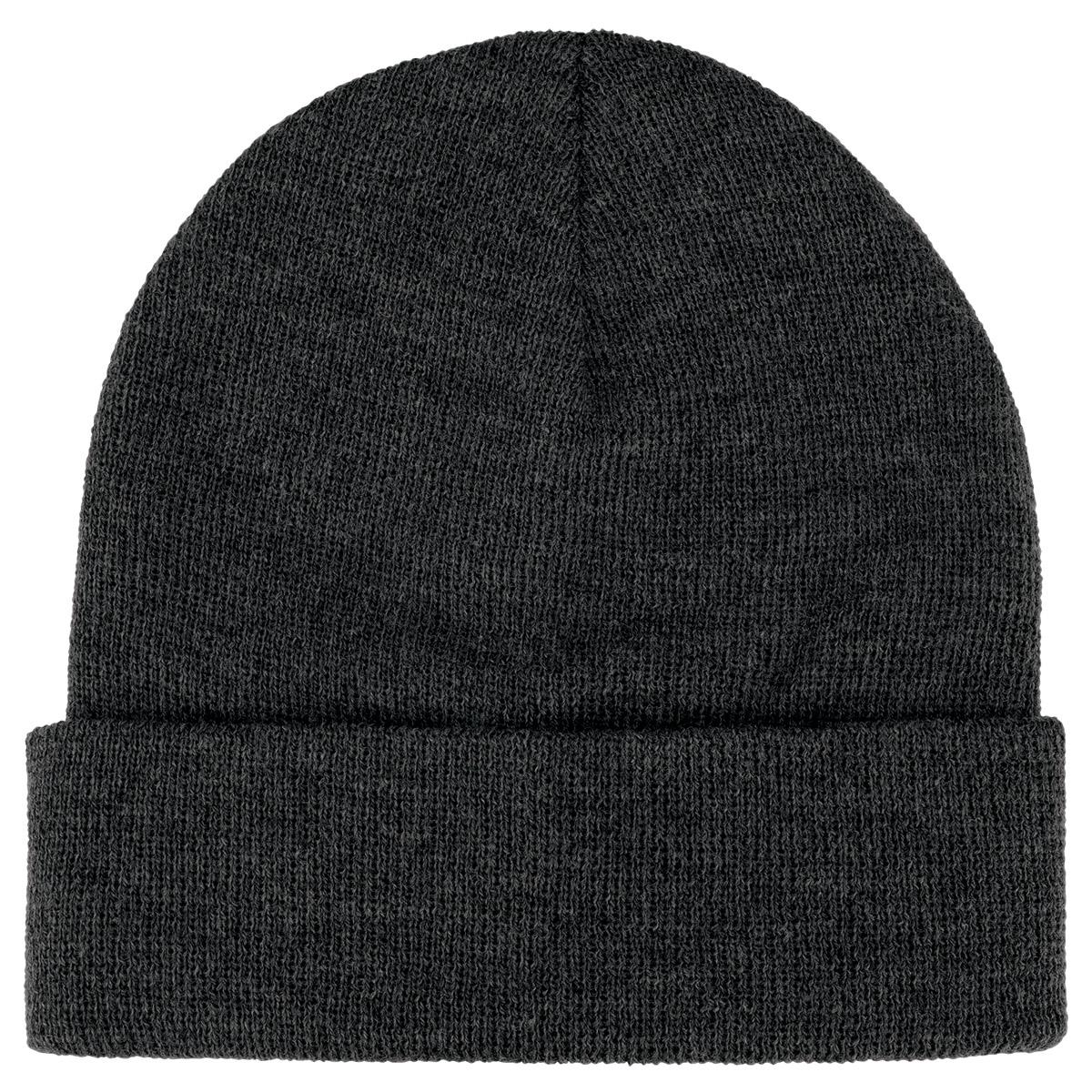 Heather Beanie - Black Heather - Front