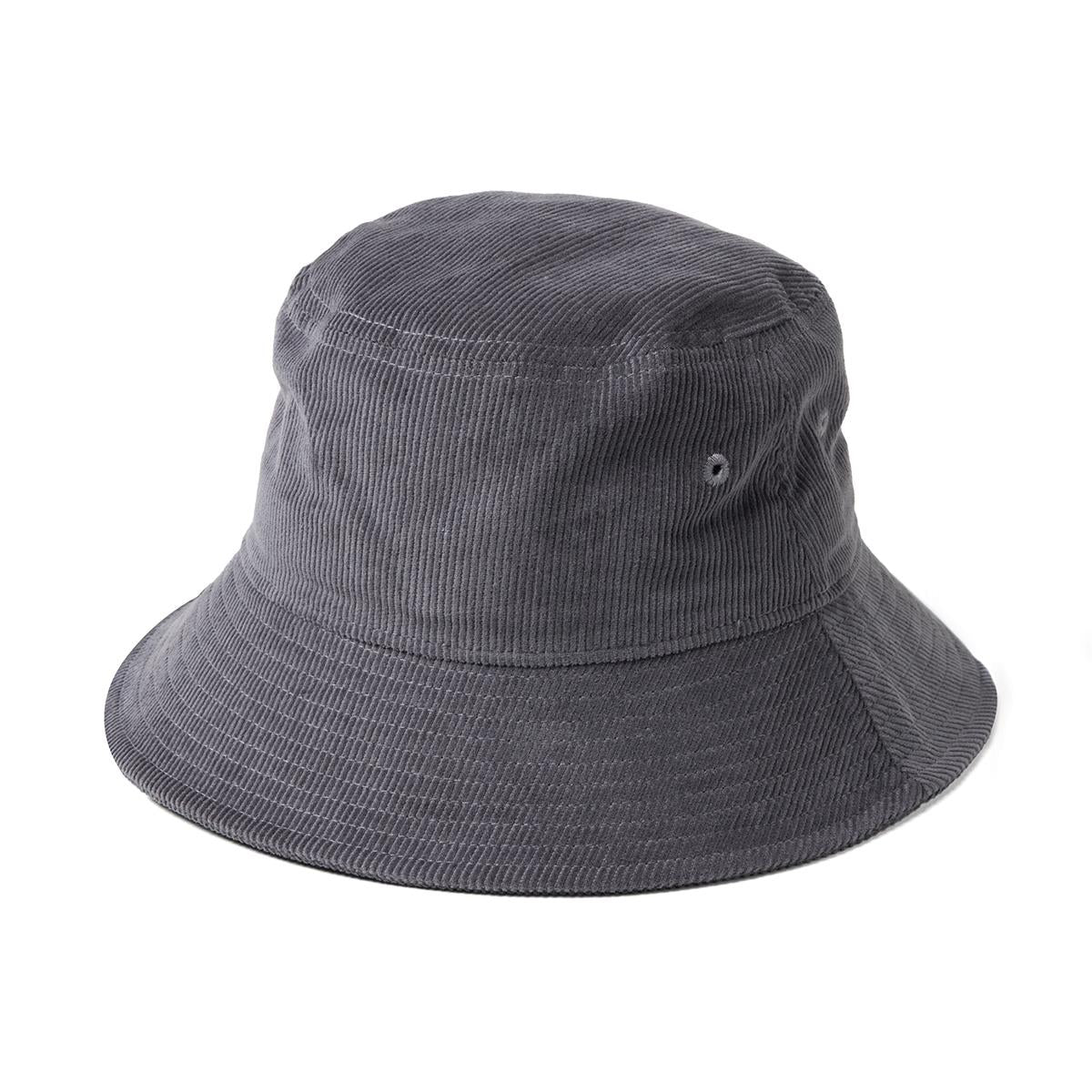 Leroy Cord Bucket Hat - Charcoal - Front