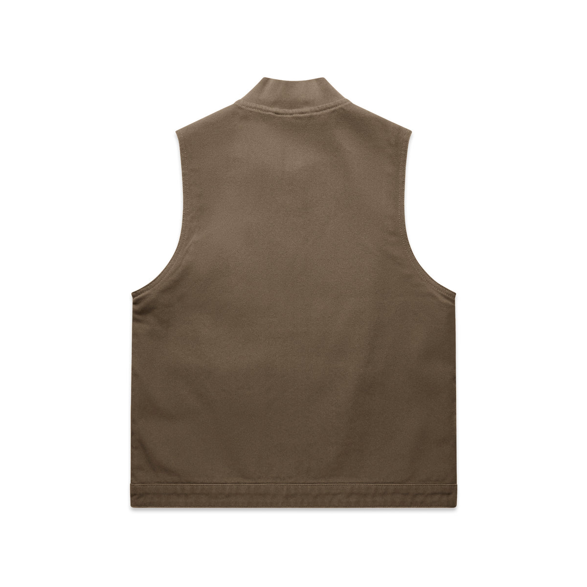 Wo's Canvas Heavy Vest 4528 - Walnut - Back