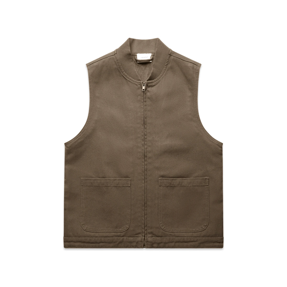 Wo's Canvas Heavy Vest 4528 - Walnut - Front