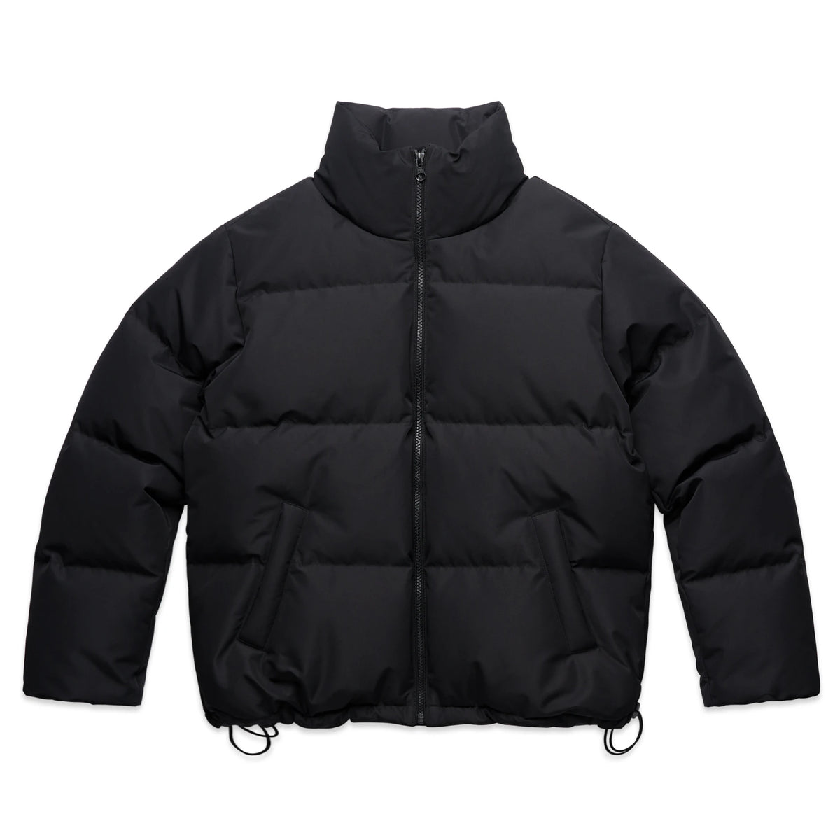 Wo's Puffer Jacket 4591 - Black - Front