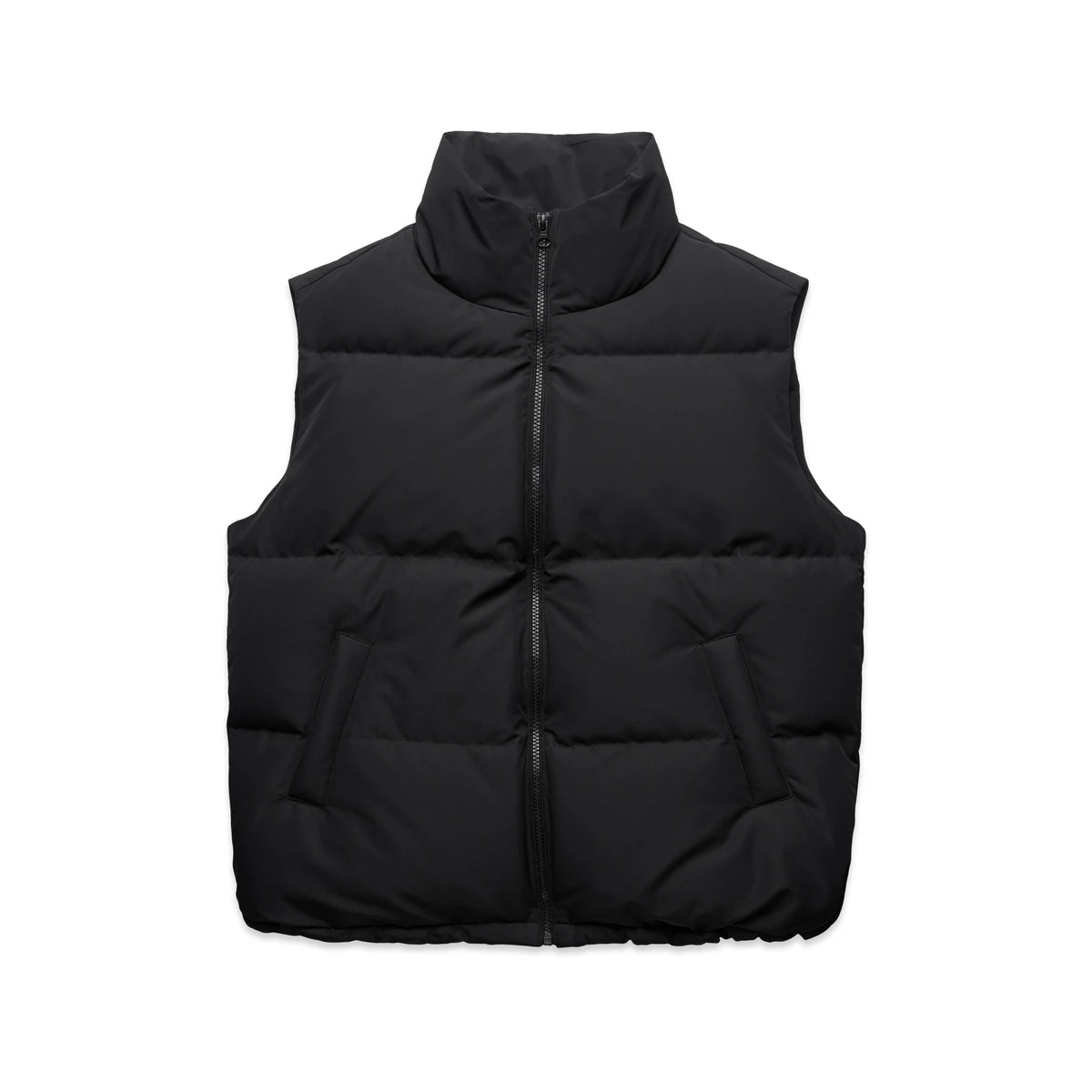Wo's Puffer Vest 4592 - Black - Front