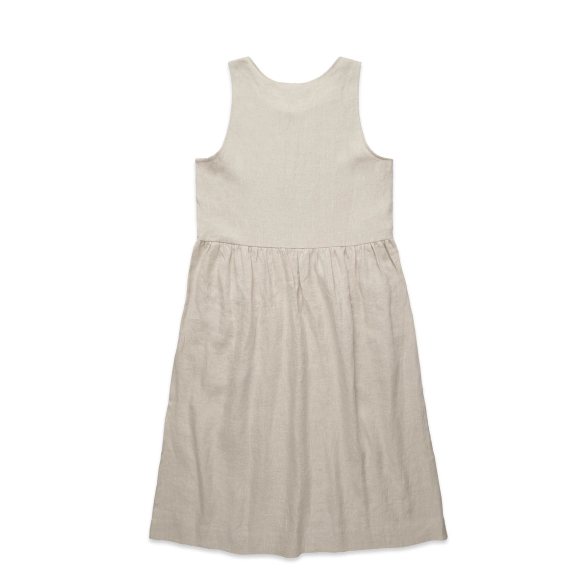 Wo's Linen Dress 4904S - Natural - Front
