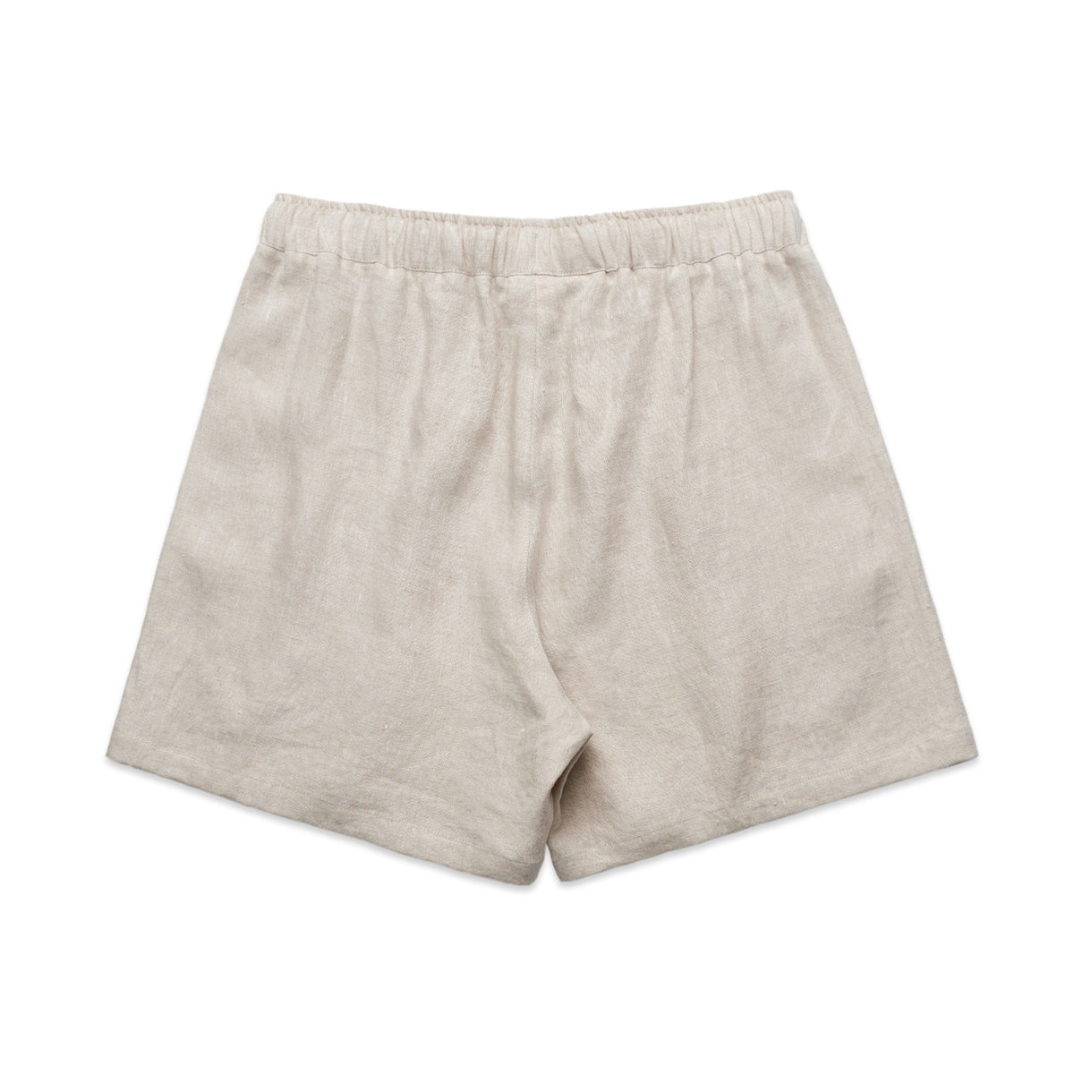 Wo's Linen Shorts 4919S - Natural - Back