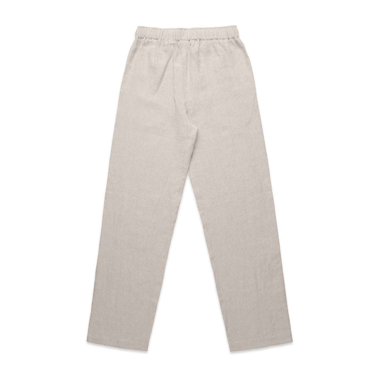 Wo's Linen Pants 4922S - Natural - Back