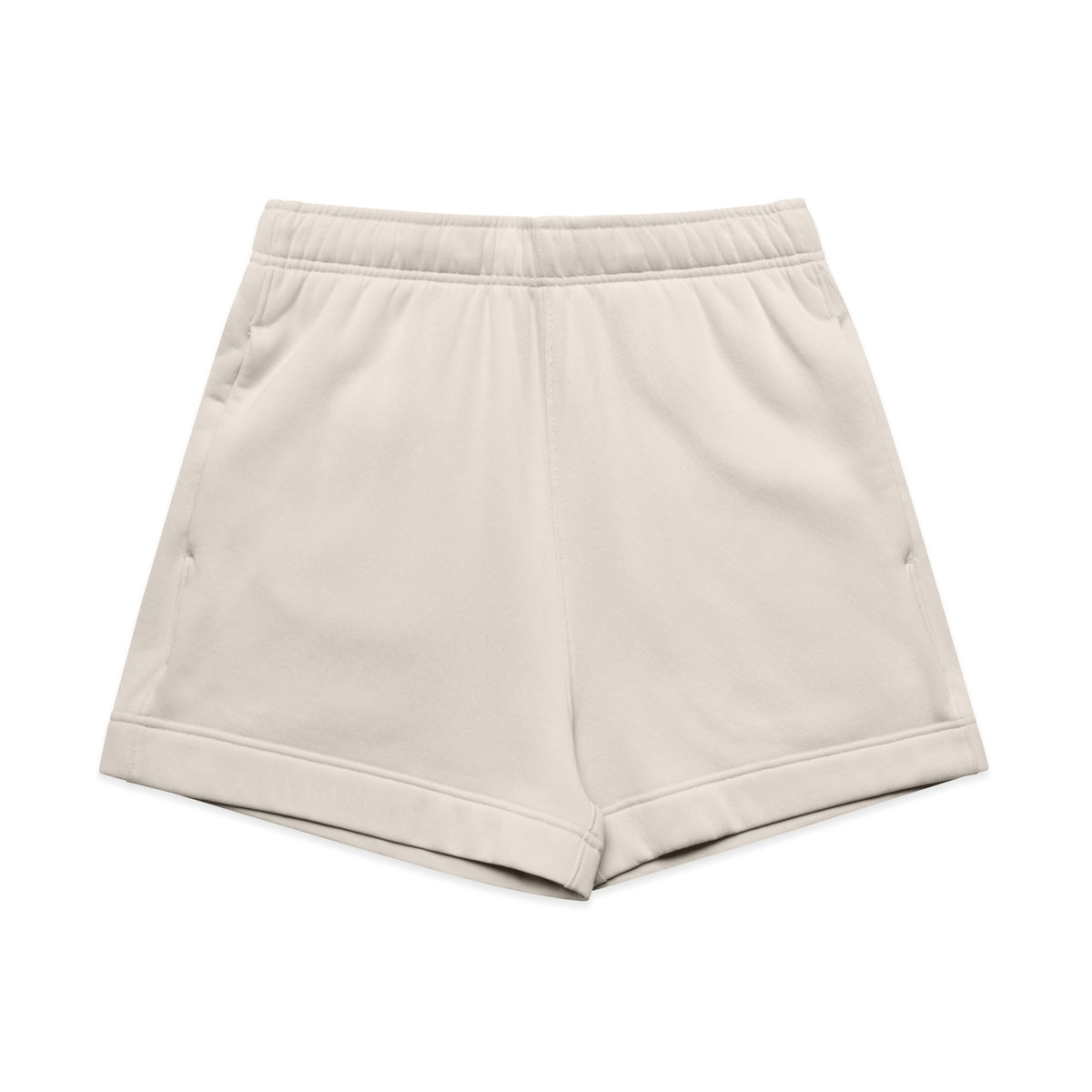 Wo's Relax Track Shorts 4933 - Bone - Front